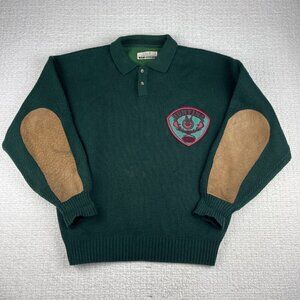Vintage Club International Mens Size S Sweater Duck Hunting Club Grandpa *Read*
